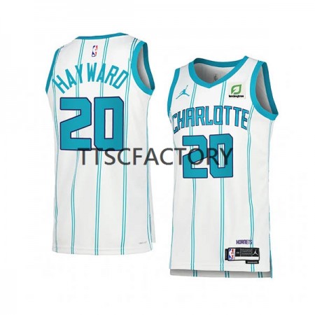 Maillot Basket Charlotte Hornets Gordon Hayward 20 Jordan 2022-23 Association Edition Blanc Swingman - Homme